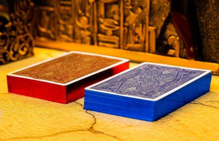 PlayingCardDecks.com-Gods of Egypt Gilded Playing Cards 2 Deck Set TWPCC