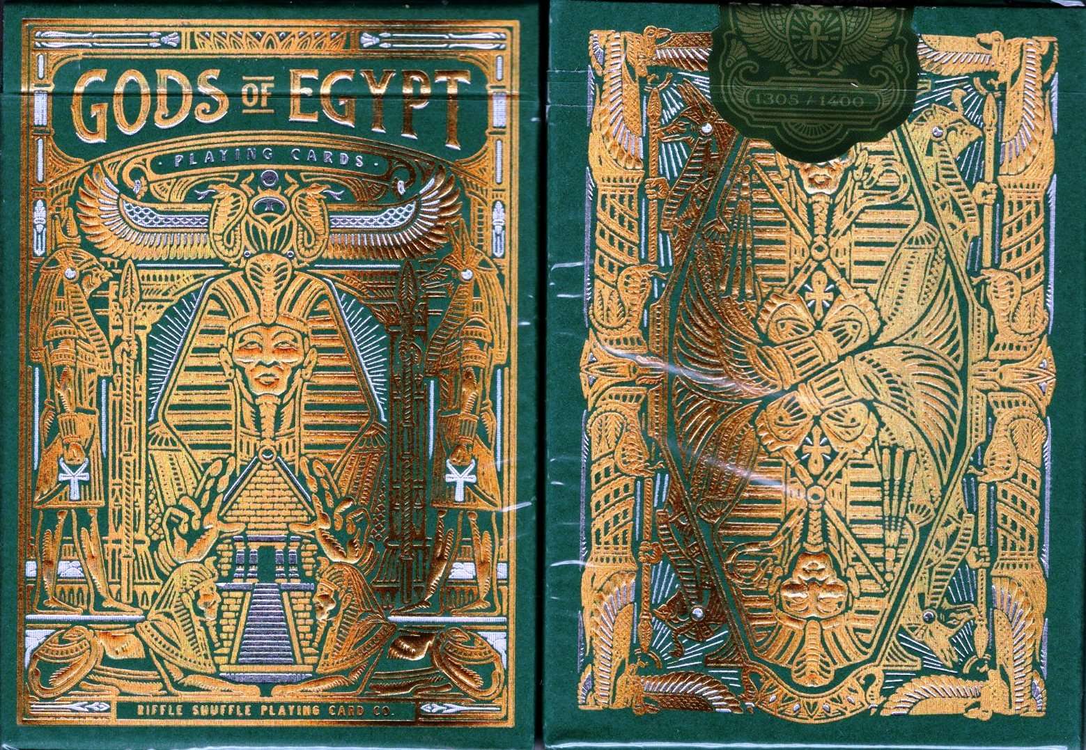 PlayingCardDecks.com-Gods of Egypt Golden Oasis Playing Cards TWPCC