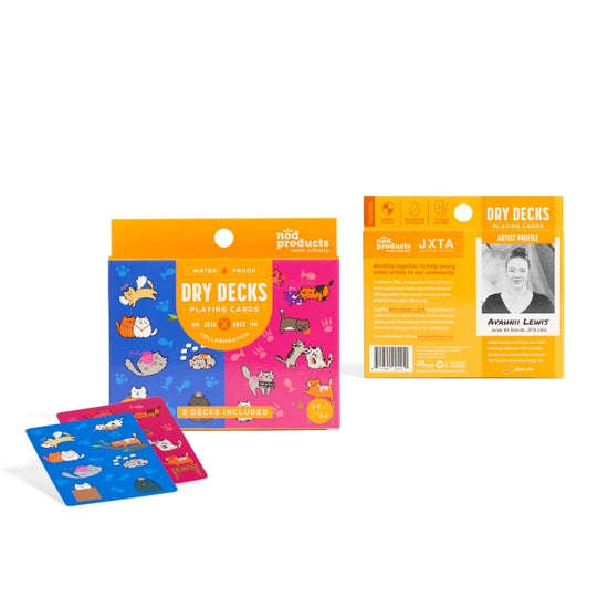 PlayingCardDecks.com-Good Kitty / Bad Kitty Plastic Playing Cards 2 Deck Set