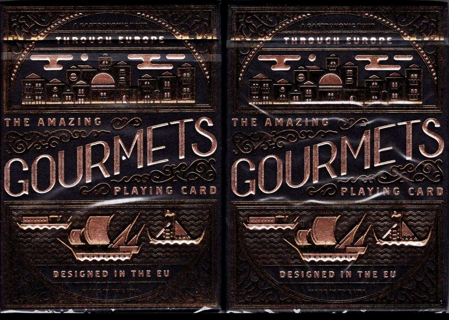 PlayingCardDecks.com-Gourmet Gilded 2 Deck Set Playing Cards USPCC