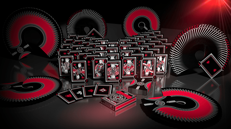 PlayingCardDecks.com-Grandmasters Black Widow Deluxe Playing Cards USPCC