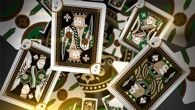 PlayingCardDecks.com-Grandmasters Emerald Princess Deluxe Playing Cards USPCC