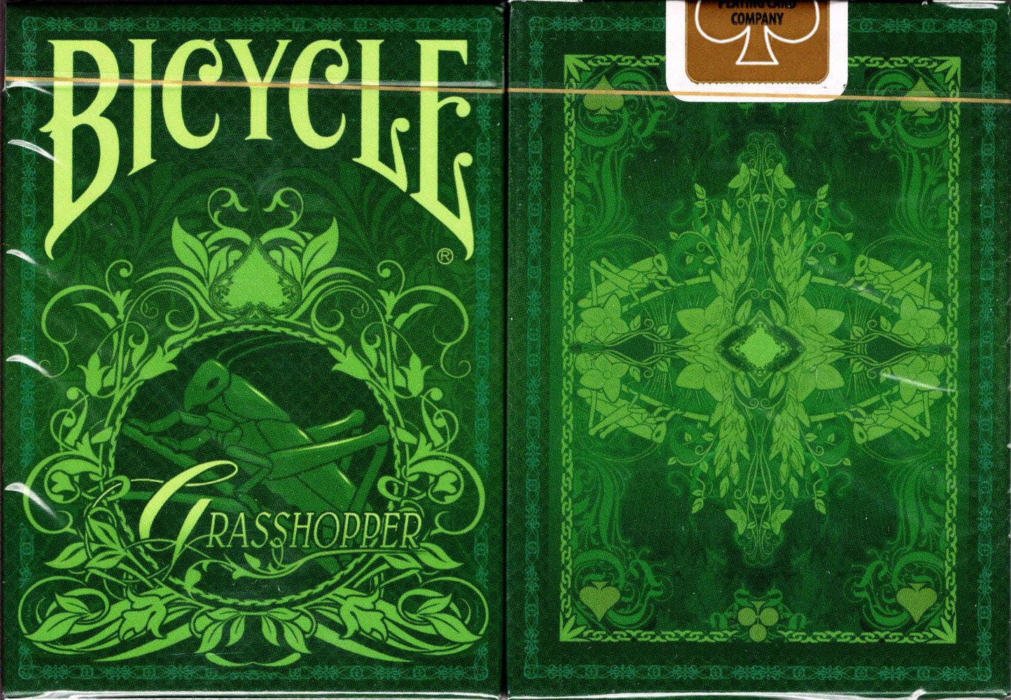 PlayingCardDecks.com-Grasshopper Gilded Bicycle Playing Cards: Jade