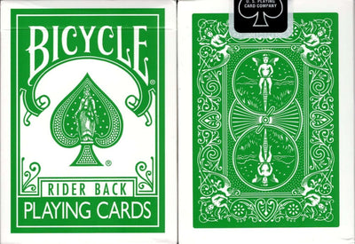 PlayingCardDecks.com-Green Deck v1 Cincinnati Printed Bicycle Playing Cards
