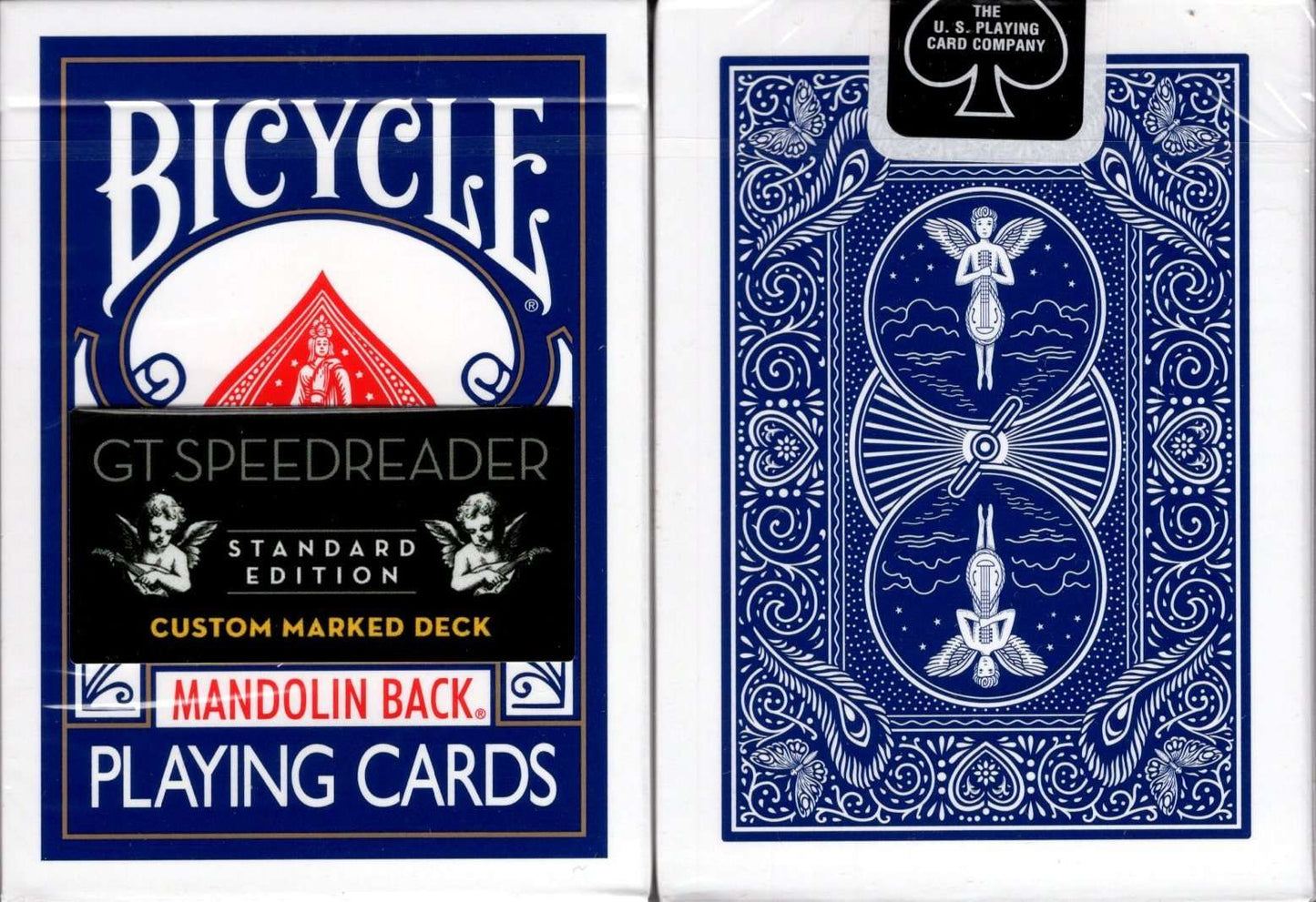 PlayingCardDecks.com-GT Speedreader Standard Mandolin Marked Bicycle Playing Cards: Blue