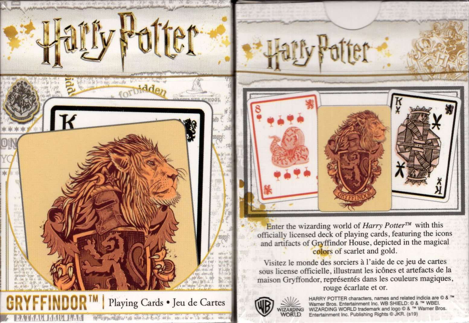 PlayingCardDecks.com-Harry Potter Gryffindor Playing Cards Aquarius