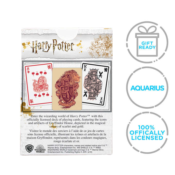 PlayingCardDecks.com-Harry Potter Gryffindor Playing Cards Aquarius
