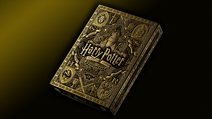 PlayingCardDecks.com-Harry Potter Hufflepuff Yellow Playing Cards USPCC
