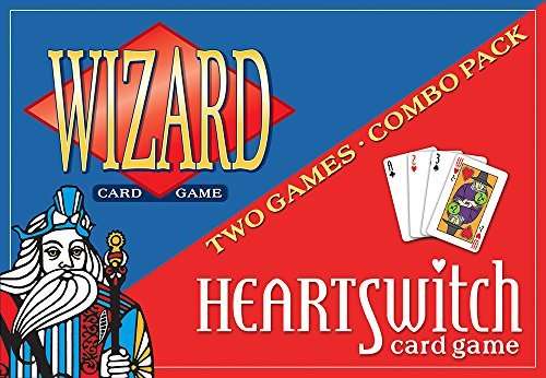 PlayingCardDecks.com-HeartSwitch & Wizard Combo Card Game Pack USGS