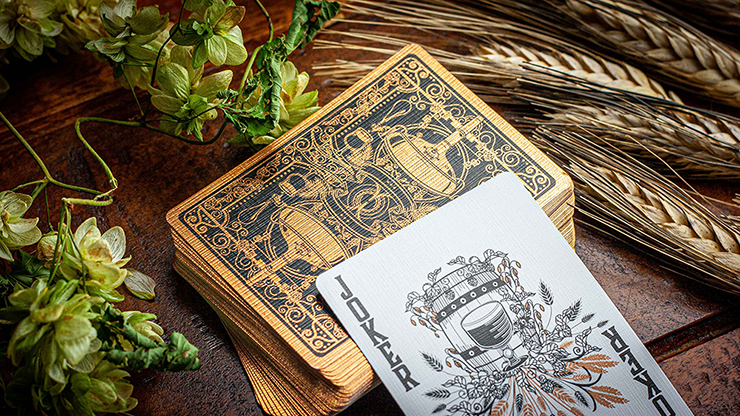 PlayingCardDecks.com-Hops & Barley Copper Playing Cards Cartamundi