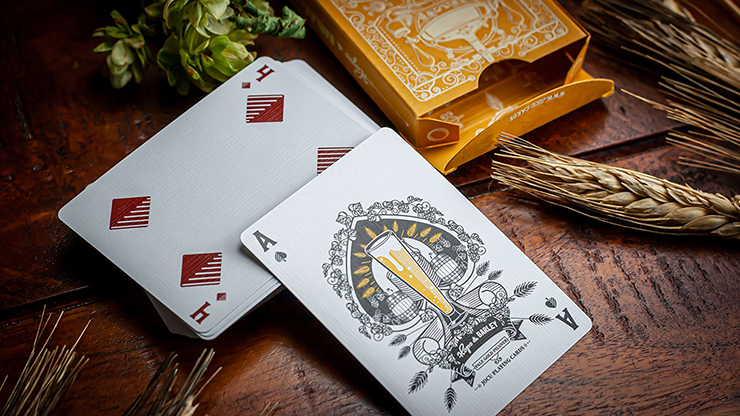 PlayingCardDecks.com-Hops & Barley Pale Gold Pilsner Playing Cards Cartamundi