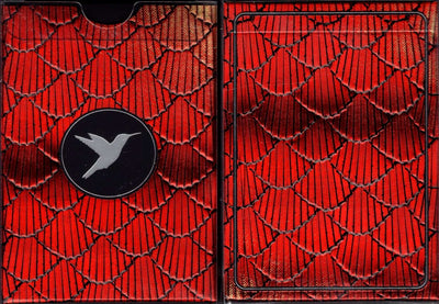 PlayingCardDecks.com-Hummingbird Feathers Red Playing Cards Cartamundi