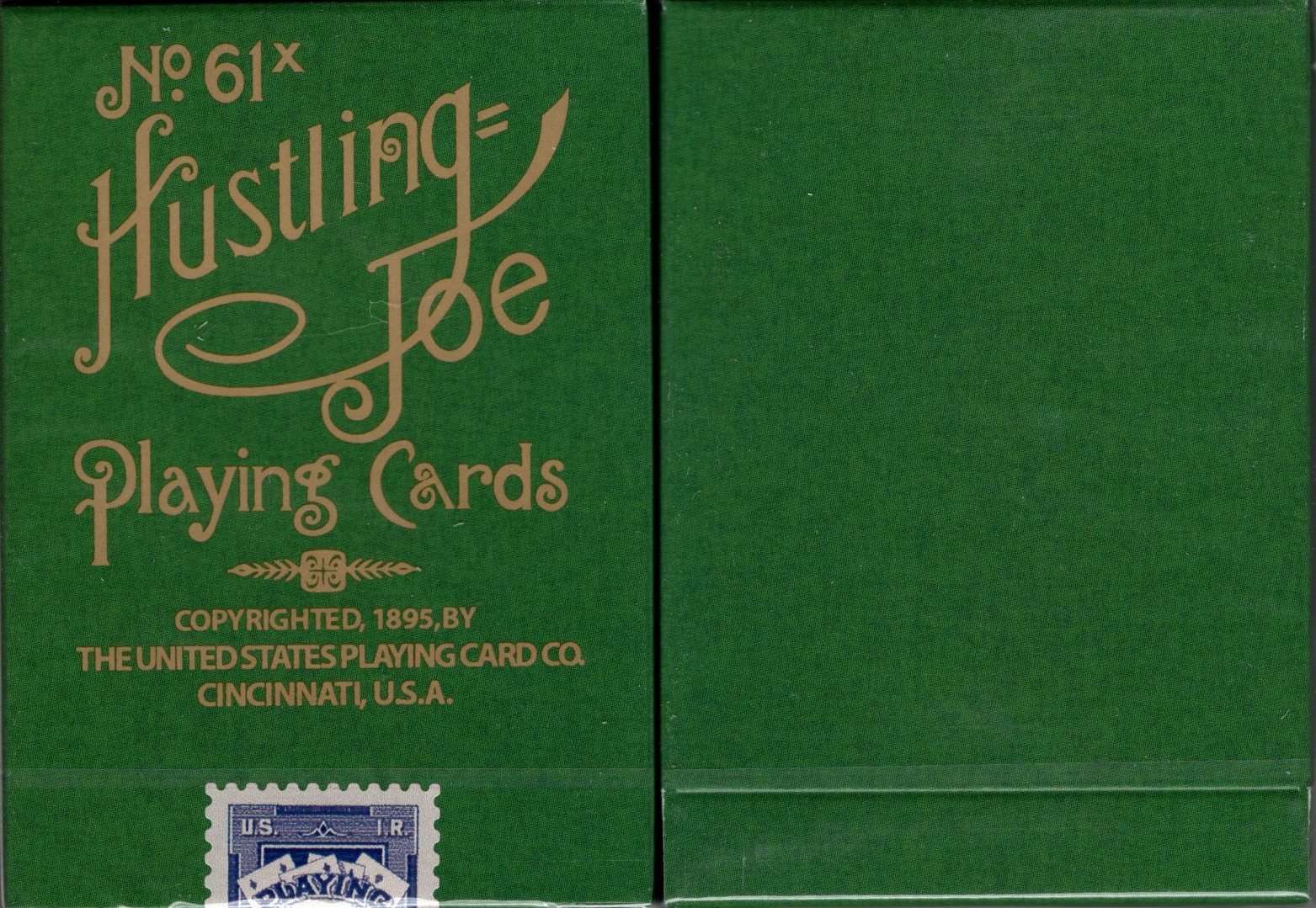 PlayingCardDecks.com-Hustling Joe Reproduction Gilded Playing Cards USPCC: Frog Back (Green)