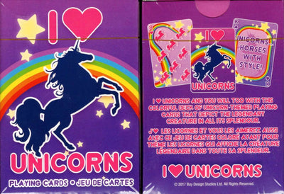 PlayingCardDecks.com-I Heart Unicorns Playing Cards Aquarius