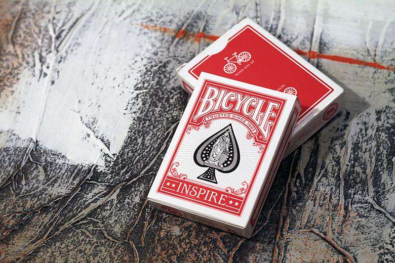PlayingCardDecks.com-Inspire Red Marked Bicycle Playing Cards