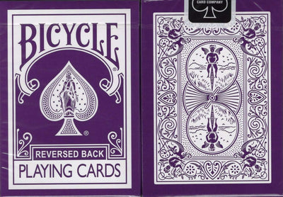 PlayingCardDecks.com-Purple Reversed Back Bicycle Playing Cards