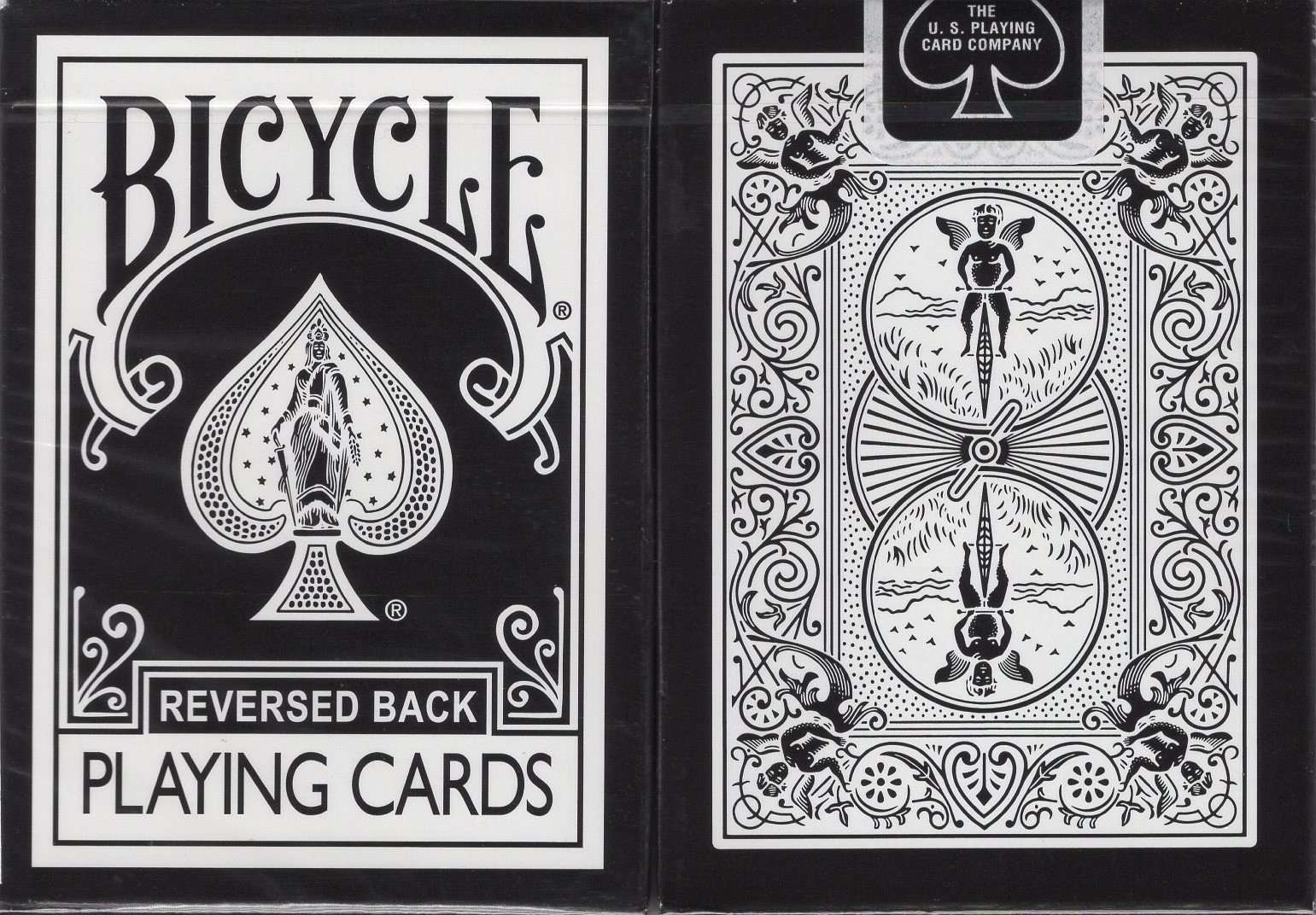 PlayingCardDecks.com-Black Reversed Back Bicycle Playing Cards