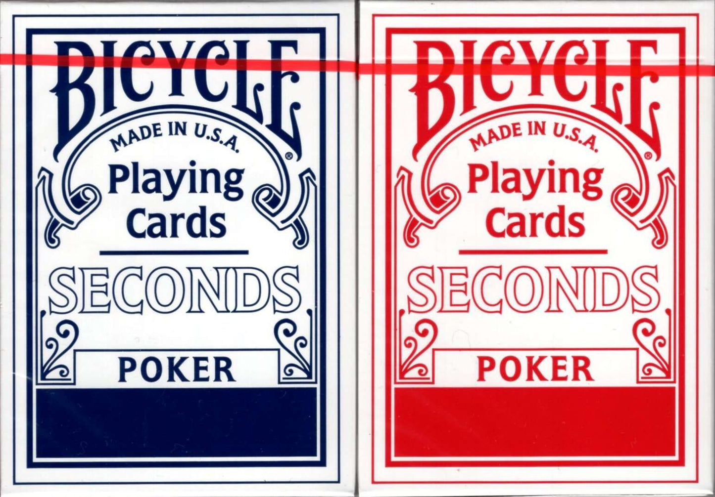 PlayingCardDecks.com-Bicycle Factory Seconds 2 Deck Set Blue & Red Playing Cards