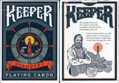 PlayingCardDecks.com-Keeper Blue Playing Cards USPCC