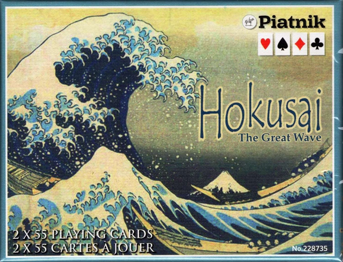 PlayingCardDecks.com-Hokusai The Great Wave 2 Deck Set Bridge Playing Cards Piatnik