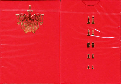 PlayingCardDecks.com-Knights Red Playing Cards USPCC