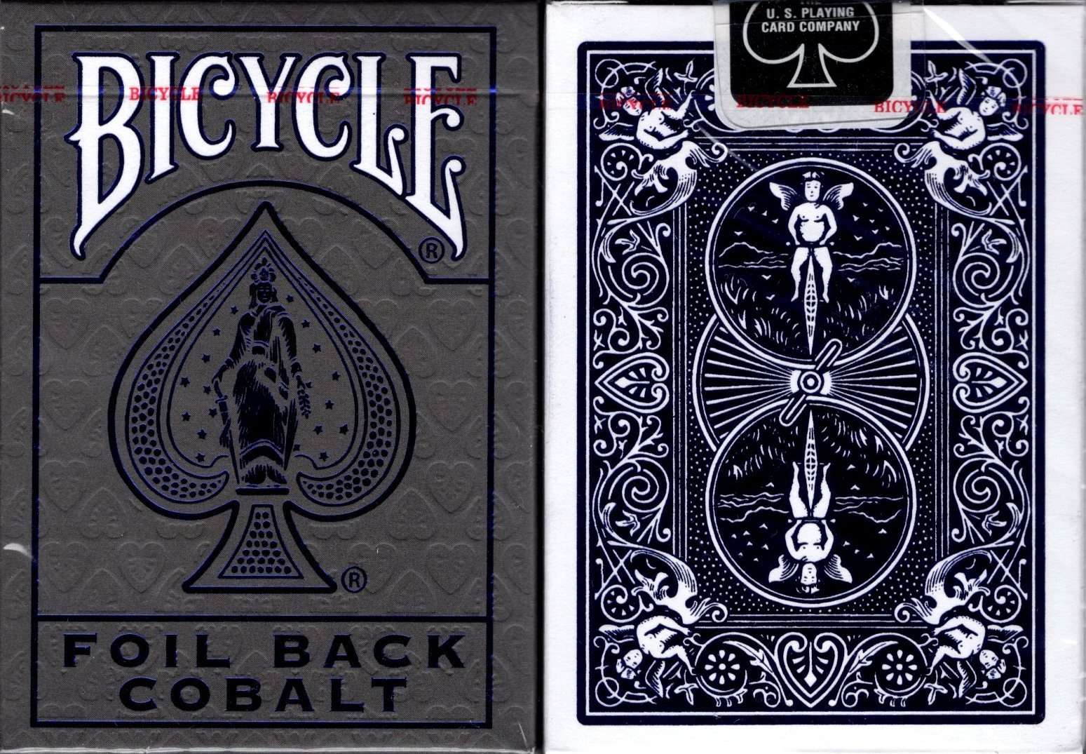 PlayingCardDecks.com-Foil Back v2 Bicycle Playing Cards: Cobalt
