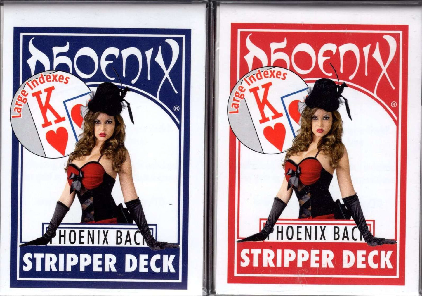 PlayingCardDecks.com-Phoenix Back Stripper (Tapered) Playing Cards USPCC