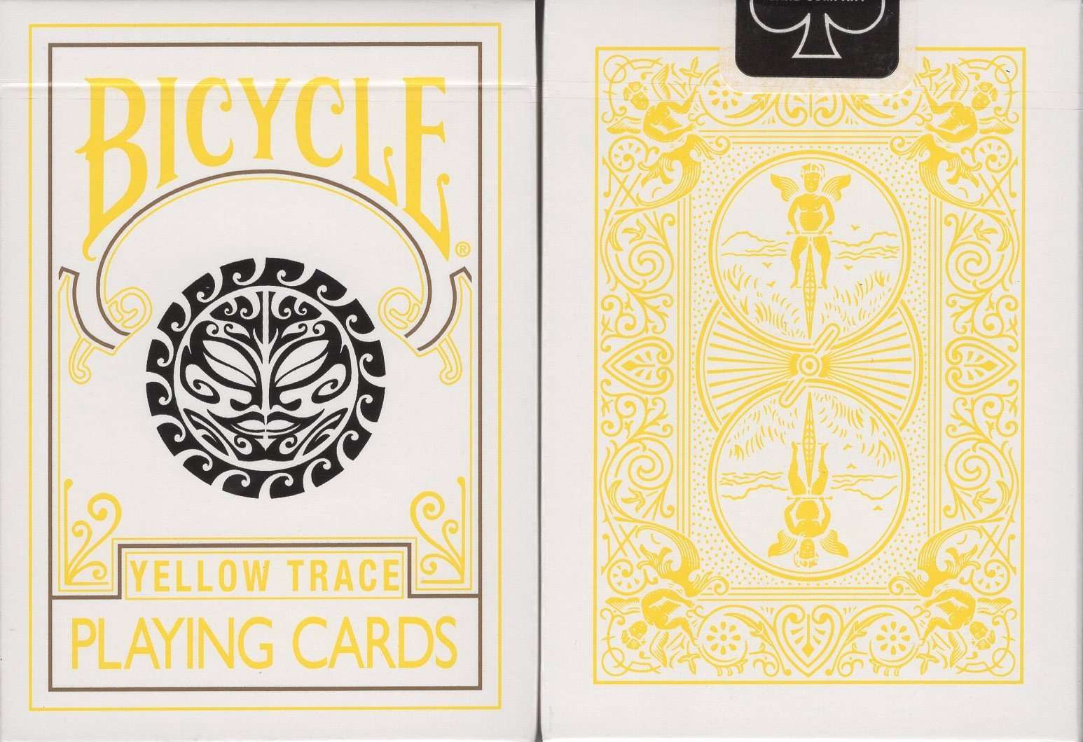 PlayingCardDecks.com-Yellow Trace Bicycle Playing Cards