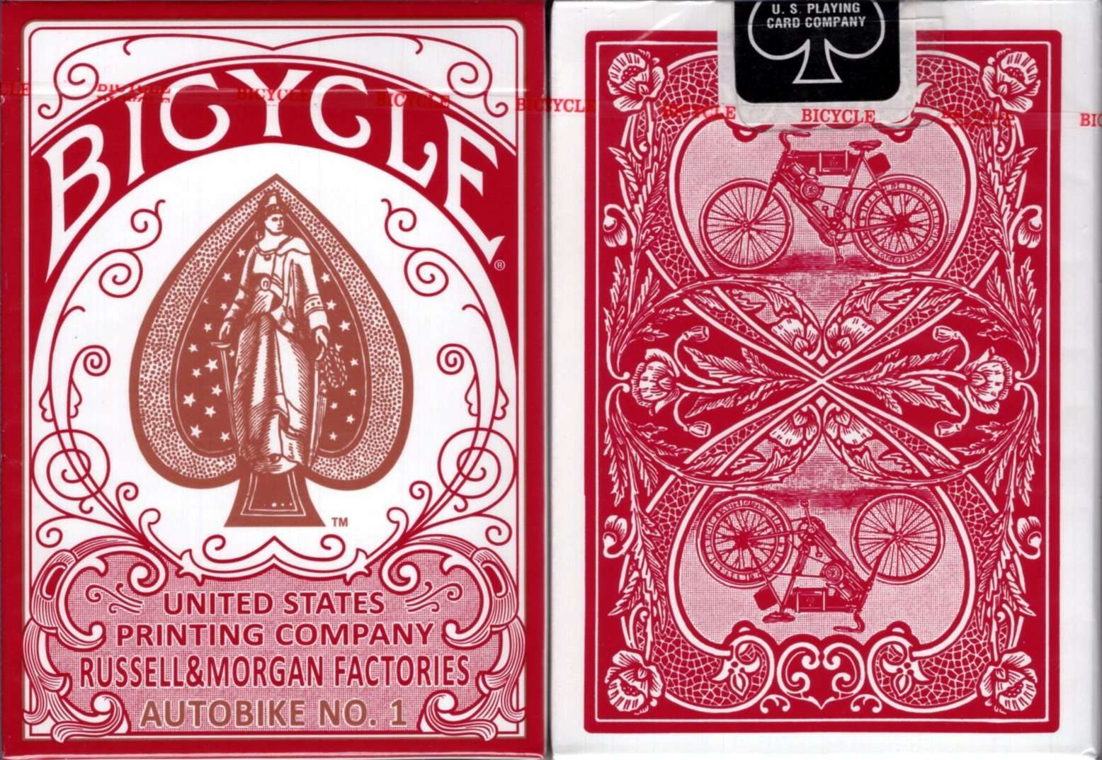 Autobike No. 1 Bicycle Playing Cards