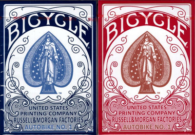 PlayingCardDecks.com-Autobike No. 1 Bicycle Playing Cards: 2 Deck Set
