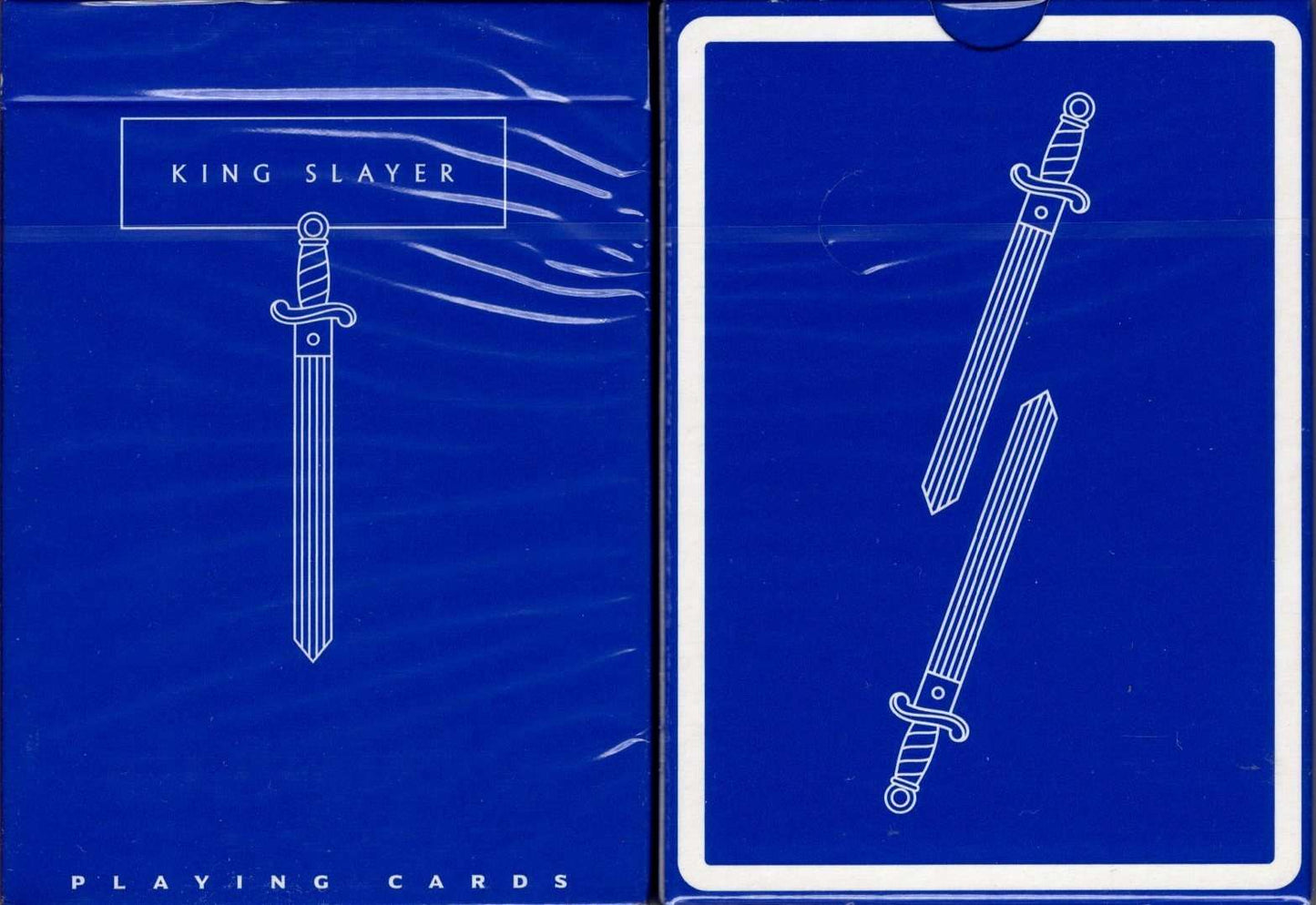 PlayingCardDecks.com-King Slayer Playing Cards Cartamundi: Blue