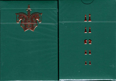 PlayingCardDecks.com-Knights Green Playing Cards Cartamundi