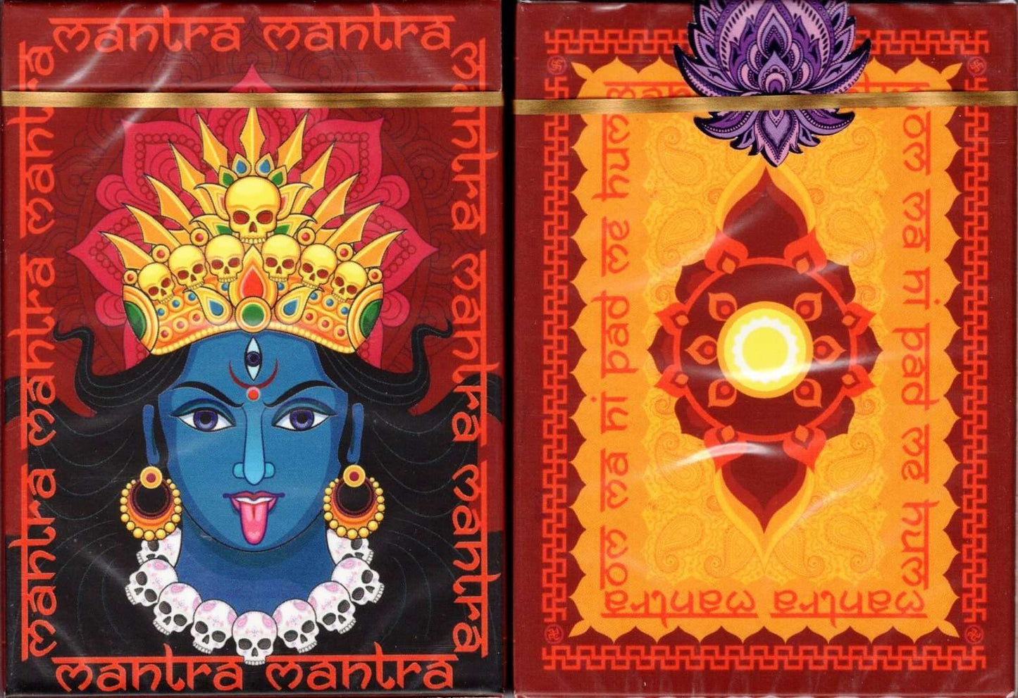 PlayingCardDecks.com-Mantra Playing Cards NPCC - 3 Editions: Adhi-Bhautika (Red)