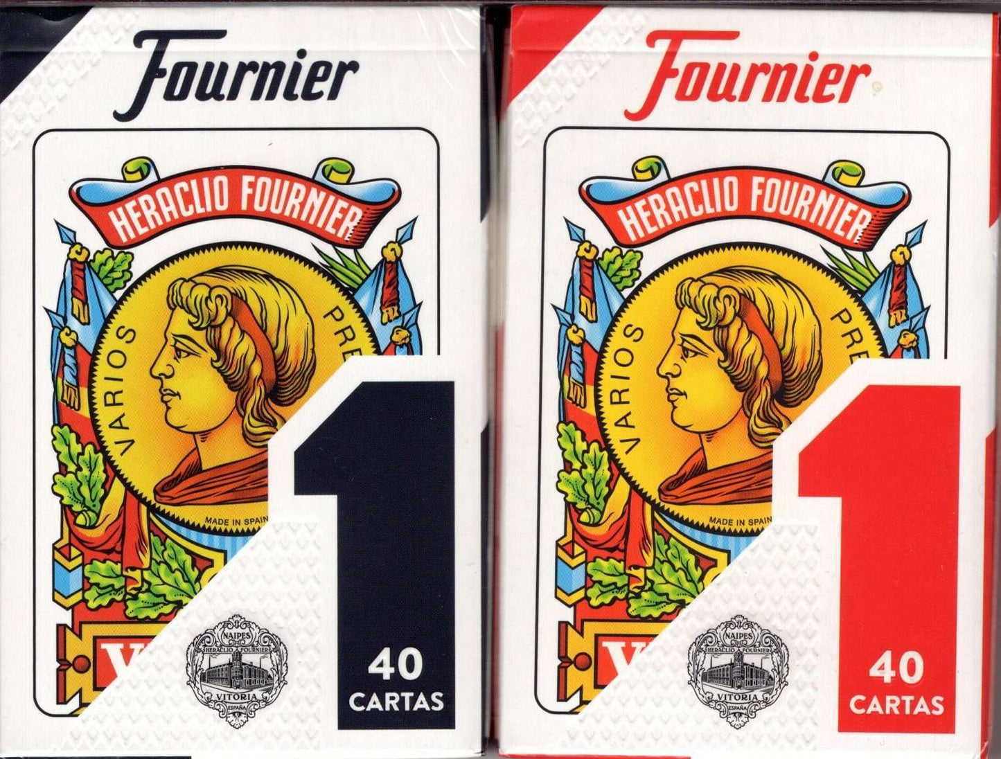 PlayingCardDecks.com-Heraclio Fournier No. 1 Spanish Playing Cards: 2 Deck Set