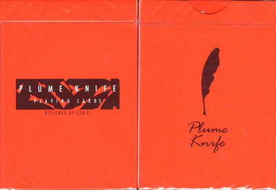 PlayingCardDecks.com-Plume Knife Red Playing Cards
