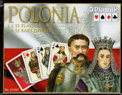 PlayingCardDecks.com-Polonia 2 Deck Set Bridge Size Playing Cards Piatnik