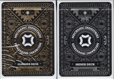 PlayingCardDecks.com-Mechanic Metallic Playing Cards USPCC - Glimmer & Shiner