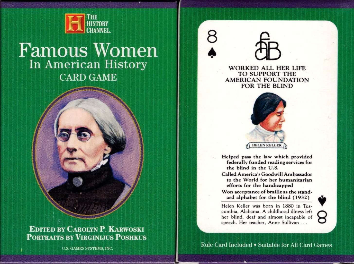 PlayingCardDecks.com-Famous Women in American History Playing Cards USGS
