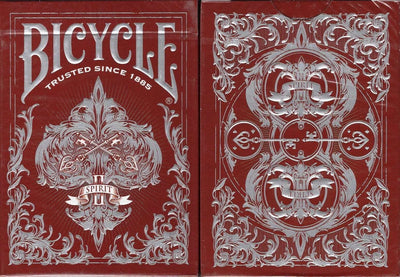 PlayingCardDecks.com-Spirit II Red MetalLuxe Bicycle Playing Cards