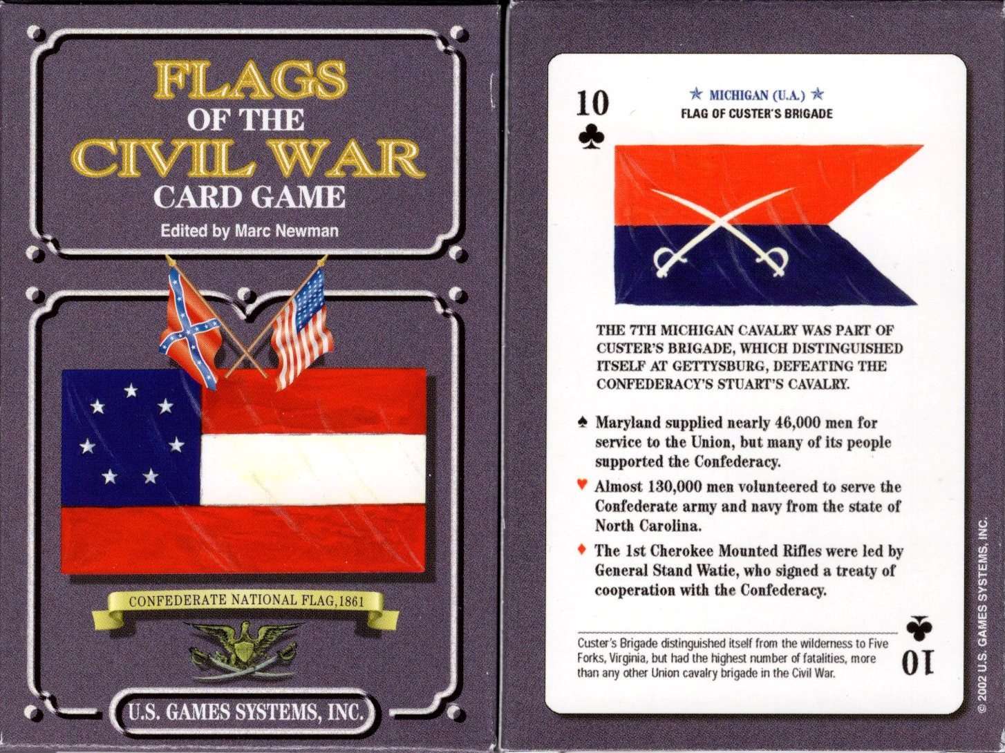 PlayingCardDecks.com-Flags of the Civil War Playing Cards USGS
