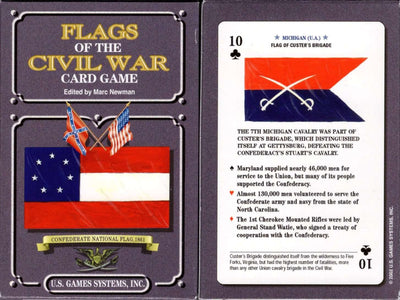 PlayingCardDecks.com-Flags of the Civil War Playing Cards USGS