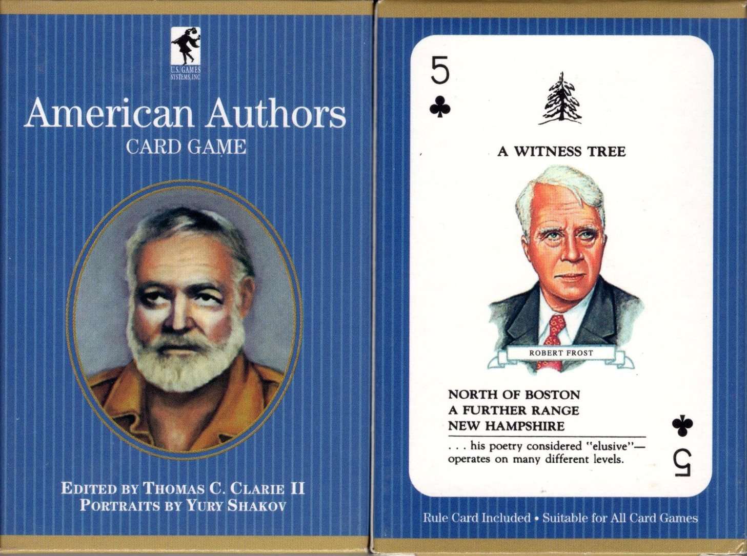 PlayingCardDecks.com-American Authors Playing Cards USGS