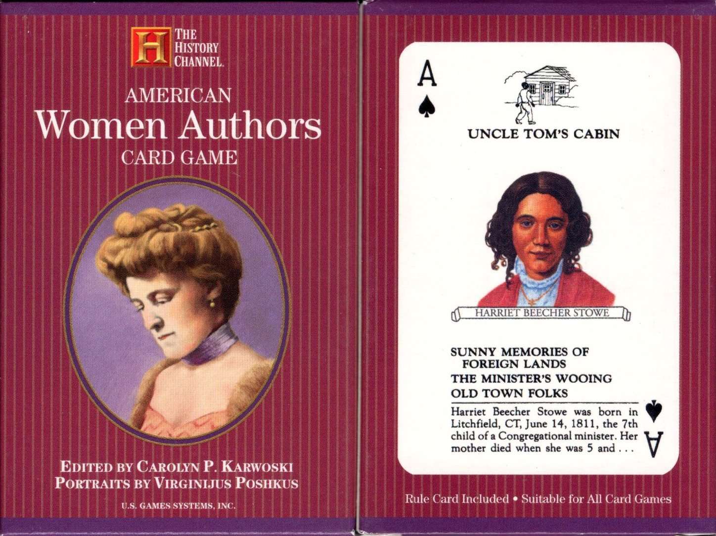 PlayingCardDecks.com-American Women Authors Playing Cards USGS