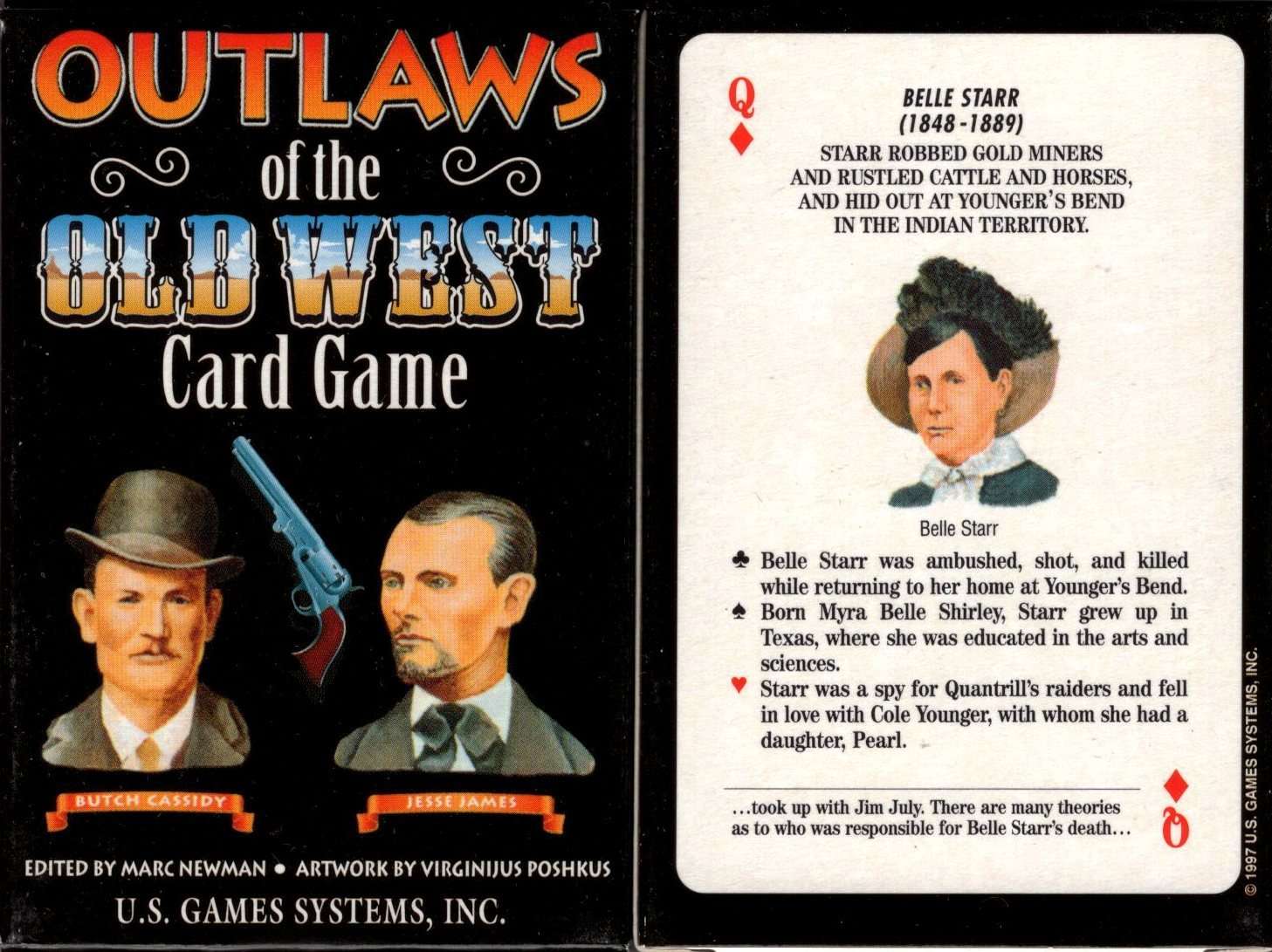 PlayingCardDecks.com-Outlaws of the Old West Playing Cards USGS