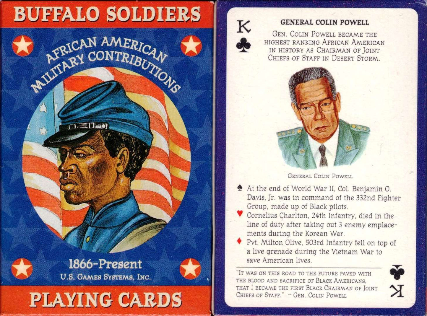 PlayingCardDecks.com-Buffalo Soldiers Playing Cards USGS