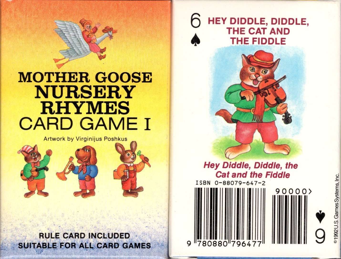 PlayingCardDecks.com-Mother Goose Nursery Rhymes Playing Cards USGS