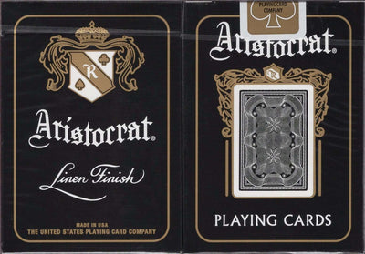 PlayingCardDecks.com-Aristocrat Black Playing Cards USPCC