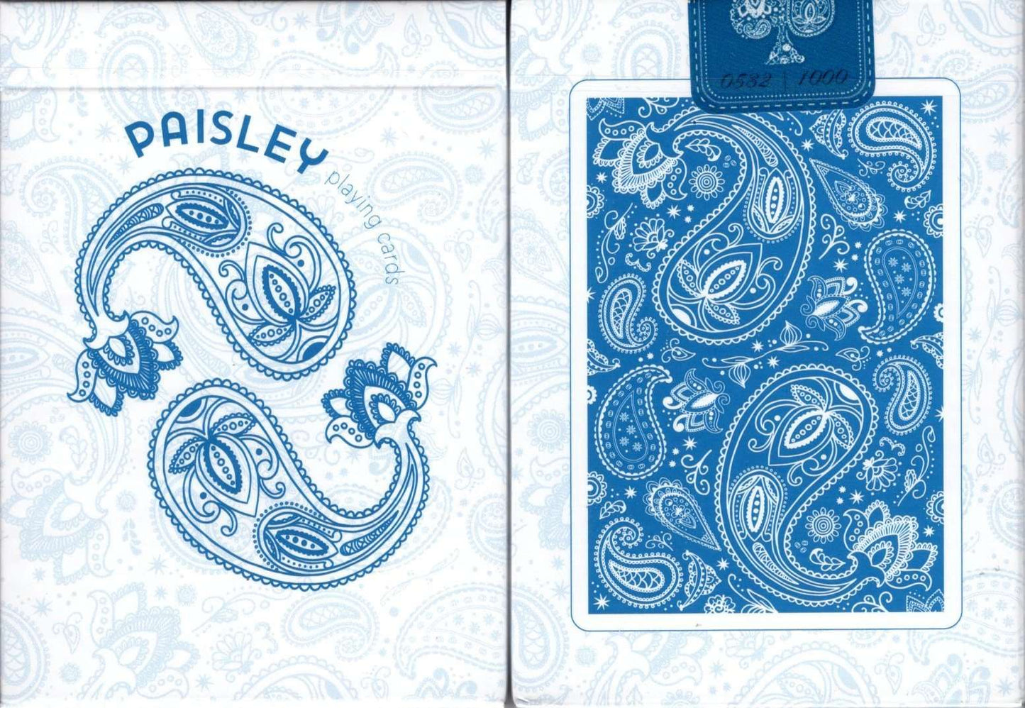 PlayingCardDecks.com-Paisley Limited Edition Marked Playing Cards USPCC: Blue