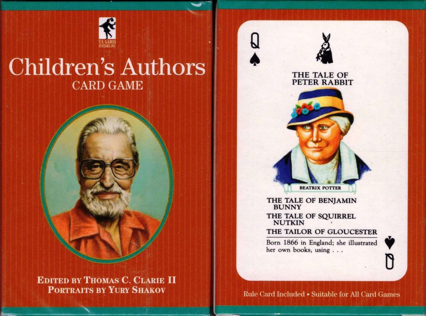 PlayingCardDecks.com-Children's Authors Playing Cards USGS