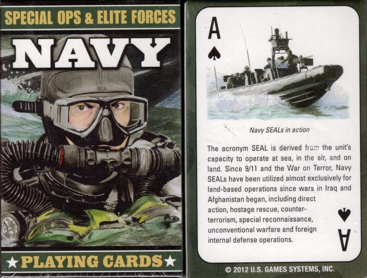 PlayingCardDecks.com-Special Ops & Elite Forces Navy Playing Cards USGS